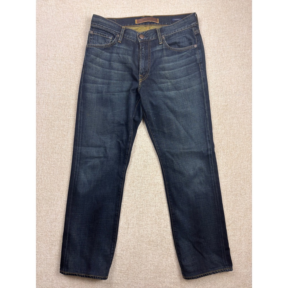 Agave Denim Gringo Mens Straight Leg Jeans Dark Wash Made in USA Size 33